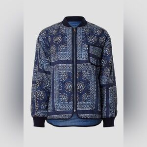 Like new cool Scotch and Soda XL Blue Patterned Reversable Jacket Retails $299